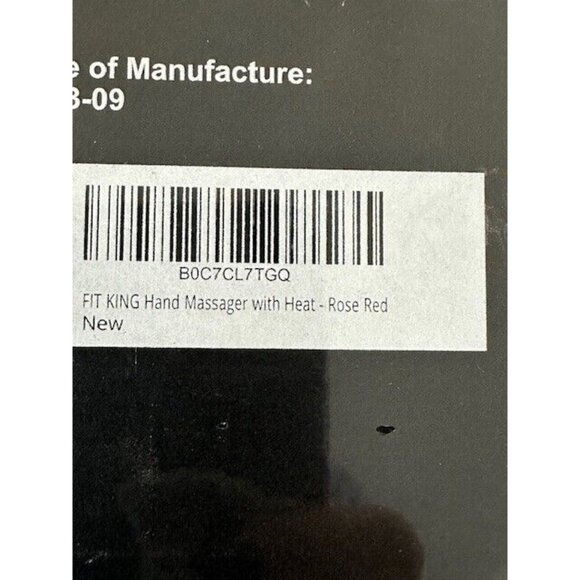 Fit King Hand Massager Heat Circulation Cordless Rose Red Pink White New Sealed - Picture 4 of 11